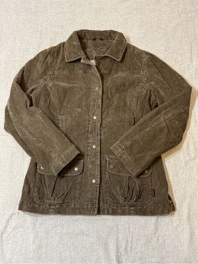 Barbour Womens 8 Corduroy Jacket Brown Quilted Barn Country Utility Y2K